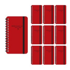 ibis Minekne Spring Vivid Band 筆記本, 紅色的, 10個