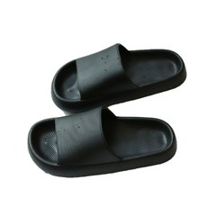 파메라 파스텔톤 욕실 슬리퍼 T101, 블랙, 1개