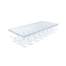 一心綜合流通 UH家居裝飾店 附蓋式雞蛋托盤 21格, 透明, 1個