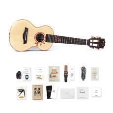 enya 單板 S1 烏克麗麗 + 12件組配件, 音樂會型, 1個