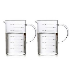 CAFE CLUB Barista 耐熱玻璃量杯 350ml, 混色