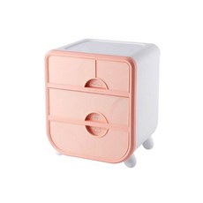 圓形把手內衣抽屜櫃 珊瑚色, 1個