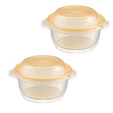 YOU HOUSE 可微波馬鈴薯蒸盒, 混色, 2個