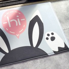 북유럽 동물 시리즈 발매트 + 욕실 미끄럼방지 스티커 5p 세트, 타입11, 1개