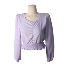 Temix 鬆緊抓皺短版上衣 BL3856K11