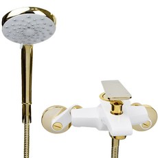 Eagle 白金色壁式水龍頭蓮蓬頭組, 1套