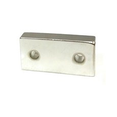 釹方形沉頭螺絲磁鐵 50 x 25 x 10 mm, 單一顏色, 1個