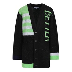 Liberclassy 男士字母拼色開衫 LHS51681BK