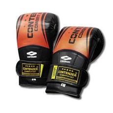 CONTENDER 魔術貼拳擊袋手套 CBG-138, 紅色的