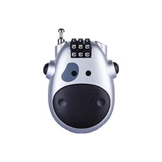 多用途迷你鋼纜鎖 銀色, 1個