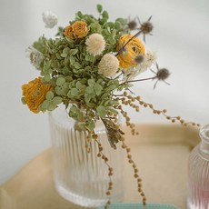 GAPANG 乾燥花 DRYB183 + 花瓶 01號, 混合色