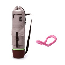 Pure Color帆布瑜珈墊袋 + 粉色瑜珈環組合 B03, 類型3