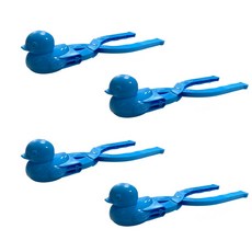 Living Warm鴨子形狀雪夾沙夾 藍色 4入