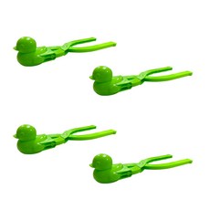 Living Wom 鴨子造型雪夾 沙夾 綠色 4入