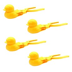 Living Wom 鴨子造型雪夾沙夾 黃色 4入