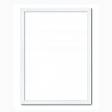 木質室內裝飾相框, 白色