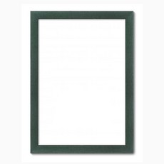 木製室內裝飾相框, 綠色