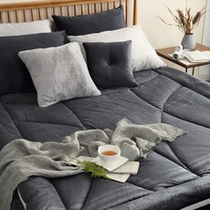 Clear The Room超細纖維拿鐵床墊, 木炭