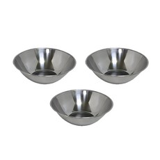 Bestom 寬不銹鋼攪拌碗 220mm 3p, 純色