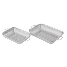 Roebenhoff 不鏽鋼雙柄方形篩網組 2入, 單色