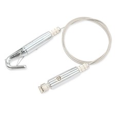 洞洞板天花板軌道用鋼絲掛畫器 按壓式 大, 銀色, 1個