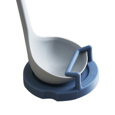 Wicker Rocking 矽膠鍋勺架, 藍色, 1個