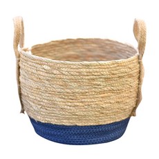 GAPANG 拼色編織提籃, 4 藍色