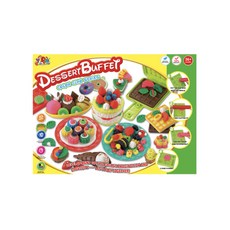 디저트 파티 도우 유아용 칼라클레이 세트 8can yiqis5809a, 혼합색상, 1개