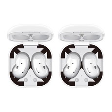 풀루 갤럭시 버즈 라이브 철가루 방지 스티커 2p, 오프