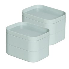 제이씨피 멀티 3단 수납함, 2개, 그린