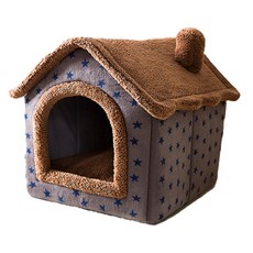 Saecoming 寵物可愛軟墊窩, 棕色