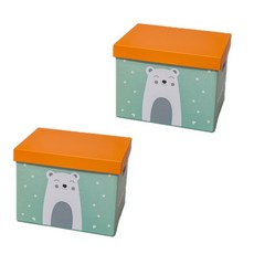 애니멀 페이퍼 리빙박스, 북극곰, 2개