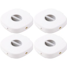 휴대용 미니 케이블 홀더, 화이트, 4개