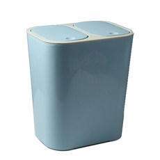 按壓式分類垃圾桶, 藍色, 1個