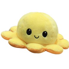 UNKNOWN 雙面章魚抱枕, 黃色的