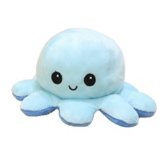 리버서블 문어 쿠션, 블루