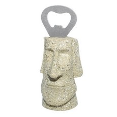 JCP 摩艾石像開瓶器, 米色, 1個