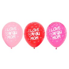 Sempertex 我愛你媽媽印花氣球 30cm 12入, 混色, 2套