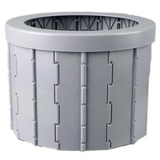 캠핑 이동 접이식 화장실 변기, 그레이, 1개