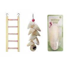 리프패럿 코뉴어 퀘이커 앵무새 장난감 3종 세트 1, 1세트