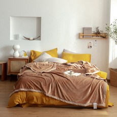 純色Agnes柔軟法蘭絨毛毯