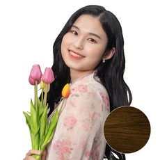 벨리음 벨크로 붙임머리피스 롱 내추럴 웨이브, HB (허니브라운), 10개