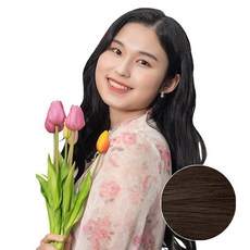 벨리음 벨크로 붙임머리피스 롱 내추럴 웨이브, DB (다크브라운), 10개