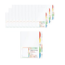 Munhwa Filing System A4 4格文件資料夾 F599B-71, 透明度, 50個
