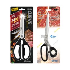 Peace Tools 曲線廚房剪+廚房剪9, 1組, 黑色(曲線剪刀)，黑色(廚房剪刀9)