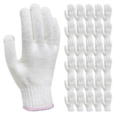 手套們7G包邊棉質手套 60g, 100個, 混合顏色