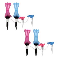 kaxiyagolf Cruise單彈簧高爾夫球座 + 防丟子母球釘組, 隨機出貨