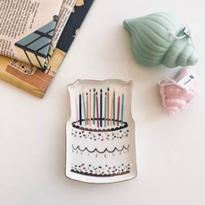 Arbord 甜點盤 蛋糕盤 小號, 混合顏色, 1個