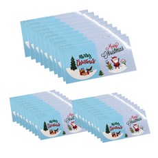 YJ Shop 雪花聖誕節貼紙 2款組合 5cm, 混合顏色, 100套