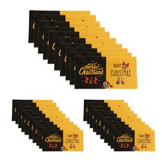 YJ Shop 令人心動的聖誕節貼紙 2款組合 5cm, 混合顏色, 100套
